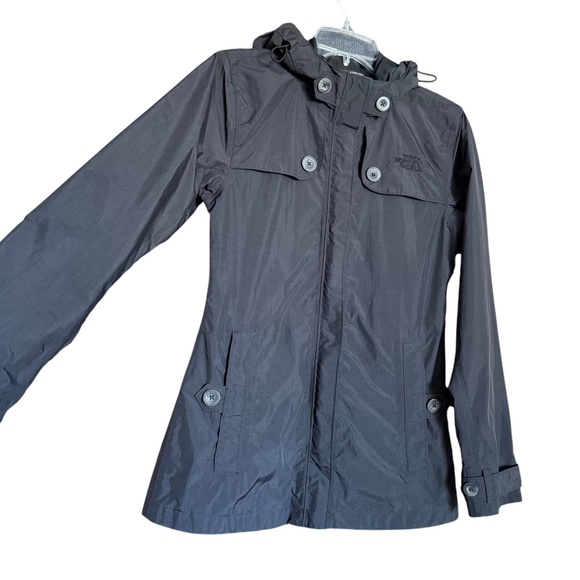The North Face Women’s Black Hooded Nylon Windbreaker Rain Jacket Women's XS - Picture 5 of 14